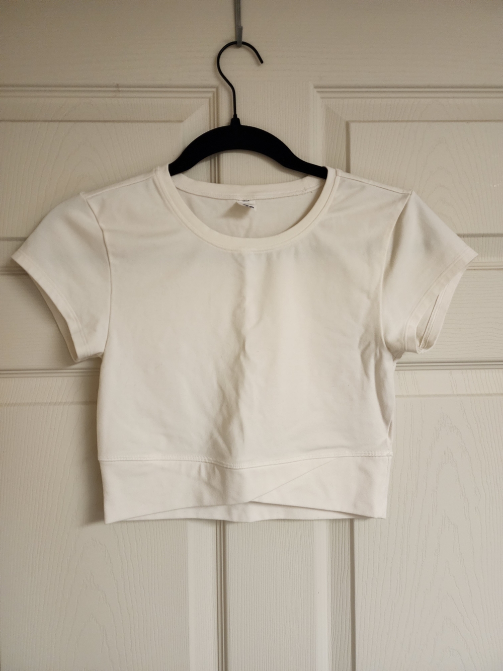 Old Navy White Cropped Tee
